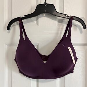 BNWT SOMA VANISHING 360 WIRELESS BRA IN BLACKBERRY WINE SIZE 38C